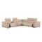 Homeroots Beige Leather Power Reclining L Shaped Six Piece Corner Sectional With Console 643959 - alternate 1