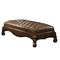 Homeroots 65in Brown Tufted Faux Leather Upholstered Bench 374227 - alternate 4