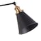 Jonathan Y Rover 7" Classic Industrial Metal Adjustable Arm LED Wall Sconce, Black/Brass Gold, 2PK JYL7462A-SET2 - alternate 5
