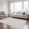 Homeroots 9' X 12' Beige And Gray Chevron Washable Indoor Outdoor Area Rug 596241 - alternate 4