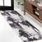 Jonathan Y Zoe Contemporary Bohemian Abstract Marble Charcoal/Cream 2 ft. x 8 ft. Runner Rug SEU302C-28 - alternate 1