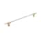 Amerock Urbanite 10-1/16 in 256 mm Center-to-Center Brushed Gold/White Cabinet Pull BP778256BGLWHT - alternate 1