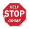 Signmission Help Stop Crime, 10 Inch X 10 Inch, Vinyl Decal OC-D-10-72 - alternate 1