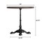 Flash Furniture Bennett 30 in Round Solid Wood Indoor Tabletop in Dark Brown with 22.75 in x 22.75 in GSF-RD30-DKBRN-SDAT2222-GG - alternate 7