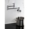Kingston Brass Wall Mount Pot Filler Faucet with Knurled Handle, Polished Chrome KS8101RKX - alternate 4