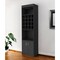 Homeroots 24in Black Bar Cabinet With Eighteen Shelves 478384 - alternate 4
