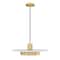 Z-Lite Ludo Matte White + Modern Gold 1 Light Pendant 829P20-MW-MGLD-LED - alternate 5