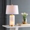 Jonathan Y Eliza 25.5" Contemporary Modern Alabaster Column LED Table Lamp w/ Nightlight Base, White/Gold Leaf JYL6203A - alternate 5