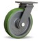 Hamilton Extended Service Swivel Caster, 10" x 2-1/2" Duralast Polyurethane (95A) on Cast Iron Wheel S-ES-10DB - alternate 1