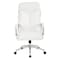 Office Star Products FL Series Executive Faux Leather High Back Chair, White FL90071C-u11 - alternate 4