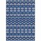 Homeroots 10' X 14' Navy Blue And Ivory Moroccan Washable Indoor Outdoor Area Rug 594339 - alternate 5