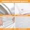 Tarps Now Tarps, 6 ft x 8 ft, 6 Mil, White, Polyethylene CSP6W-0608 - alternate 4