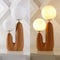Jonathan Y Oda 17.75" 2-Light Modern Bohemian Resin/Iron/Frosted Glass Danish Cactus LED Table Lamp, Brown Wood JYL4065A - alternate 6