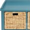 Homeroots 43in Teal Blue Solid Wood Storage Bench with Drawers 286649 - alternate 4