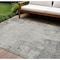 Homeroots 8' X 10' Gray And Ivory Abstract Washable Indoor Outdoor Area Rug 612331 - alternate 1