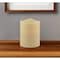 Homeroots 5" Ivory Flameless Pillar Candle 485146 - alternate 3
