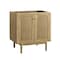 James Martin Vanities Laurent 30" Single Vanity, Light Natural Oak, w/ 3 CM Siberian Silestone Top 545-V30-LNO-3SFR - alternate 5