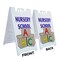 Signmission Nursery School, A-Frame & 2 Decals Installed, Heavy-Duty Plastic Frame SBHD-D-2436-Nursery School - alternate 4