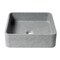 Alfi Brand 16in Solid Concrete Chiseled Style Square Above Mount Vessel Sink ABCO16S - alternate 6