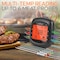 Nutrichef Smart Bluetooth BBQ Thermometer with Travel Zip Case, Upgraded Stainless w/ 2 Temperature Probes PWIRBBQKT12 - alternate 5