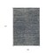 Homeroots 9' X 12' Gray and Blue Striped Stain Resistant Indoor Outdoor Area Rug 531663 - alternate 4