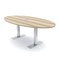 Skutchi Designs 4 Person Conference Table With Power Unit | 6' Oval Table | Harmony Series HAR-OVL-48X72-T-K525-ESIL - alternate 1