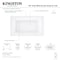 Kingston Brass 54" Acrylic Rectangular Drop-In Tub with Anti-Skid Surface, Glossy White VTPN543219T - alternate 2