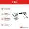 Ingersoll-Rand Air Hammer Kit, 5-peice Chisel Set, 3500BPM, 2-5/8 in Stroke 116K - alternate 3