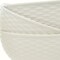 Homeroots White Four Piece Weave Stoneware Service For Four Bowl Set 483501 - alternate 5