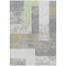 Homeroots 3' X 5' Gray Ivory And Mint Green Geometric Washable Indoor Outdoor Area Rug 612418 - alternate 6