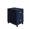 Space Solutions 14.25 in W 2 Drawer Mobile Vertical File Cabinet W/ Accessory Drawer, Navy 25936 - alternate 1