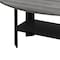 Homeroots Set of Three 36" Gray And Black Wood Coffee Table With Shelf, 3PK 366082 - alternate 4