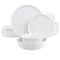 Gibson Home White Deco 16 Piece Fine Ceramic Dinnerware Set in White 131058.16 - alternate 1
