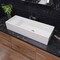 Alfi Brand 39 inch White Above Mount Fireclay Bathroom Trough Sink AB39TR - alternate 1