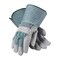 Pip Regular Grade Split Cowhide Leather Palm Glove with Fabric Back, Rubberized Gauntlet Cuff, 12PK 83-6663/L - alternate 2