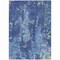 Homeroots 9' X 12' Navy Blue And Denim Blue Abstract Washable Indoor Outdoor Area Rug 610412 - alternate 5