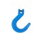 Mytee Products 5/16in Grade 100 Clevis Foundry Hook-WLL 5,700 LBS-Sky Blue Clevis Hook for Towing FH516-G100 - alternate 6