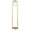 Homeroots 65" Brass Column Floor Lamp With Clear Seeded Glass Globe Shade 523340 - alternate 6