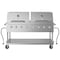 Koolmore 60 in. 8-Burner Commercial Outdoor Propane Gas Grill with 2 Roll Dome Covers in Stainless-Steel CGKIT6-D30D30 - alternate 5