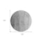 Homeroots 8' Gray Silver And Charcoal Round Ombre Washable Indoor Outdoor Area Rug 581806 - alternate 5
