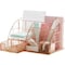Homeroots Stylish Rose Gold 6 Compartment Desk Organizer 374349 - alternate 2