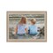 Homeroots Boy and Girl Sitting in Dunes Brown Framed Print Wall Art 407353 - alternate 1