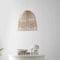 Jonathan Y Sofia 17.5" 1-Light Farmhouse Coastal Rattan 180" Cord Plug-In or Hardwired LED Pendant, Brown JYL1400A - alternate 4