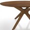 Homeroots 59" Brown Rounded Pedestal Base Dining Table 486014 - alternate 3