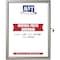 M&T Displays 22x28 Inch Enclosed Lockable Poster Showboard, Silver Aluminum Outdoor Noticeboard USBNU00022X2990 - alternate 1