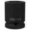 Performance Tool 3/4 in. Dr. 1-1/8 in. 6pt Impact Socket, Cr-Mo, Etching M740-36 - alternate 1