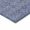 Homeroots 9' X 12' Denim Blue Geometric Washable Indoor Outdoor Area Rug 607480 - alternate 6
