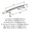 Amerock Willow 5-1/16 inch (128mm) Center-to-Center Satin Nickel Cabinet Pull, 25PK 25VMP37311G10 - alternate 3
