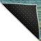Homeroots 9' X 12' Teal Blue Lime Green And Turquoise Striped Washable Indoor Outdoor Area Rug 614843 - alternate 5