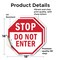 Signmission Stop Do Not Enter, 18 inch X 18 inch, Vinyl Decal, 2PK OC-D-2PACK-18-47 - alternate 4